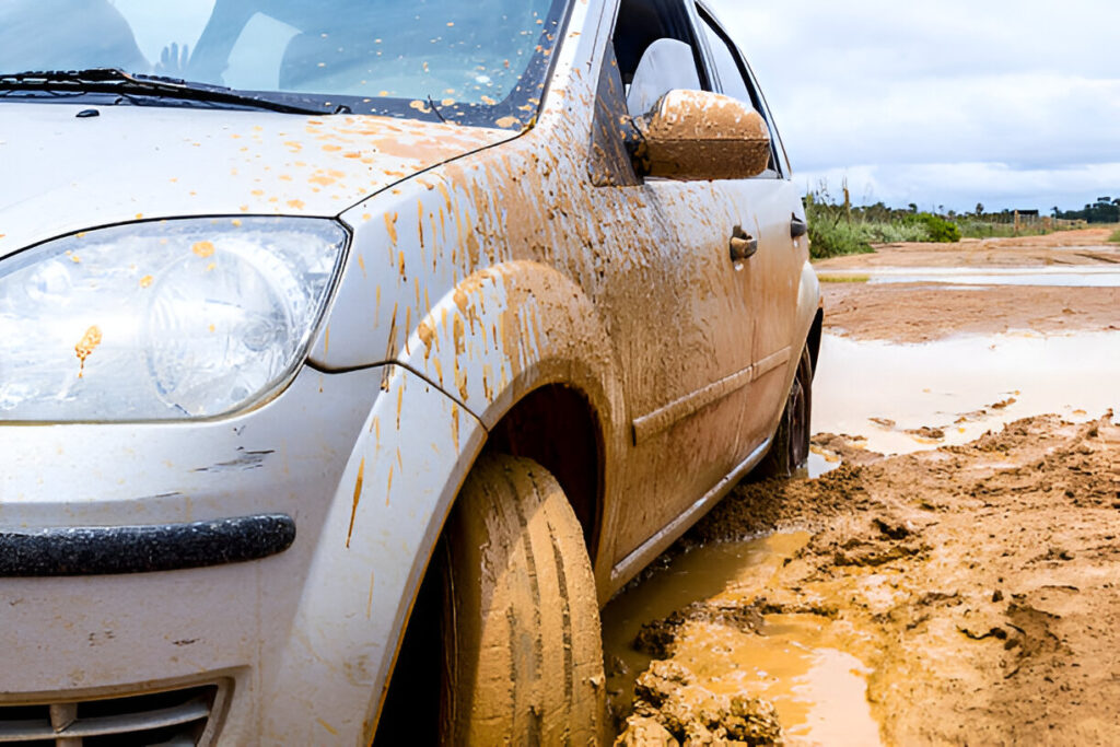 car stuck
